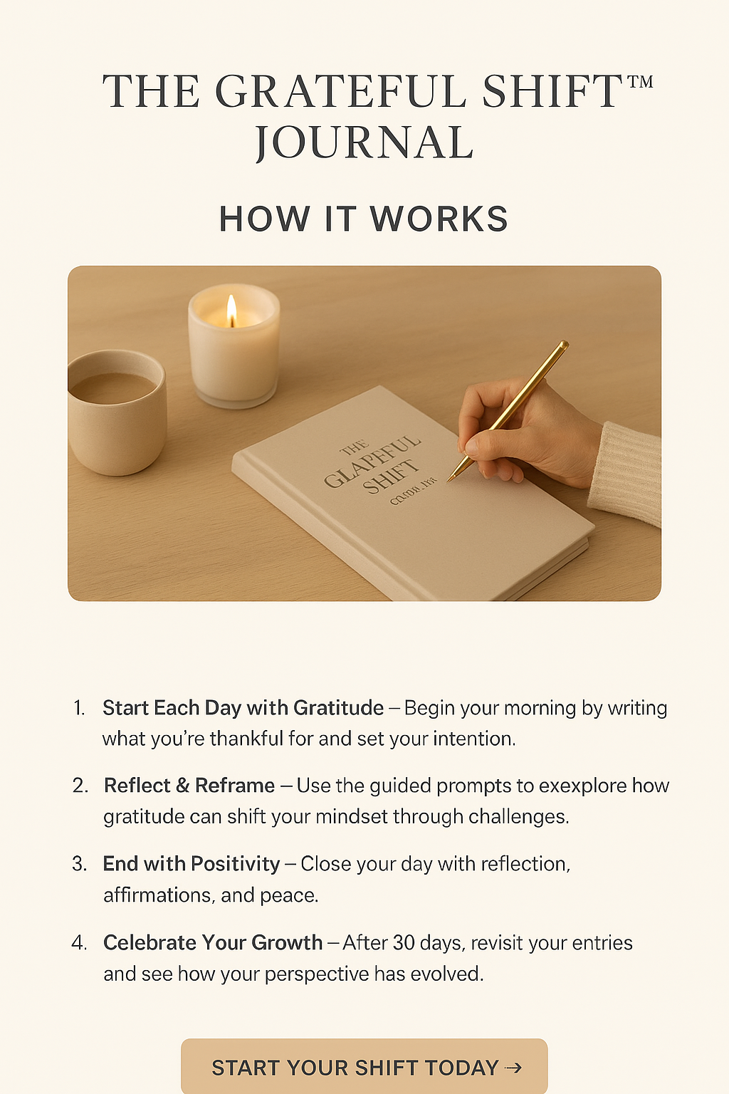 The Grateful Shift™ | 30 Days to Transform Your Mindset Through Gratitude